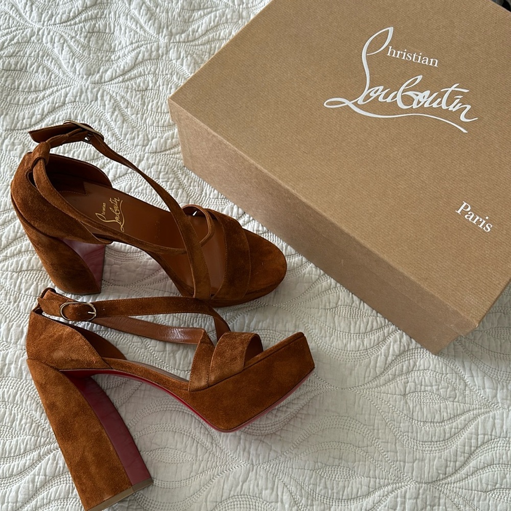 CHRISTIAN LOUBOUTIN Movida Sandal 130 in Foxy Platform